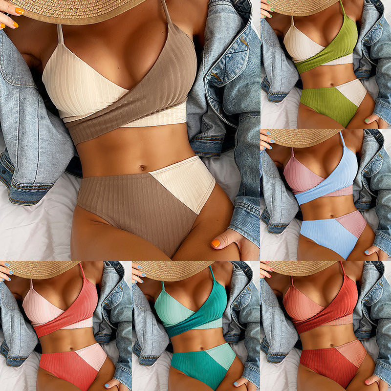 Women's Patchwork Bikini Bathing Suits