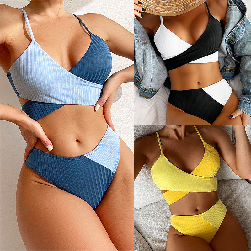 Women's Patchwork Bikini Bathing Suits