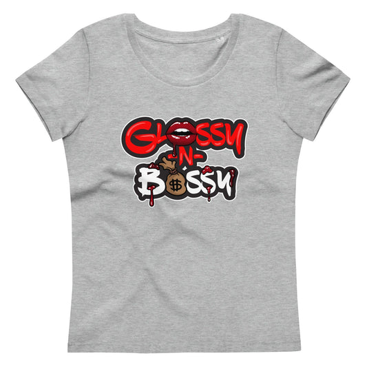 Glossy N Bossy women's fitted eco tee - Drivestar Clothing