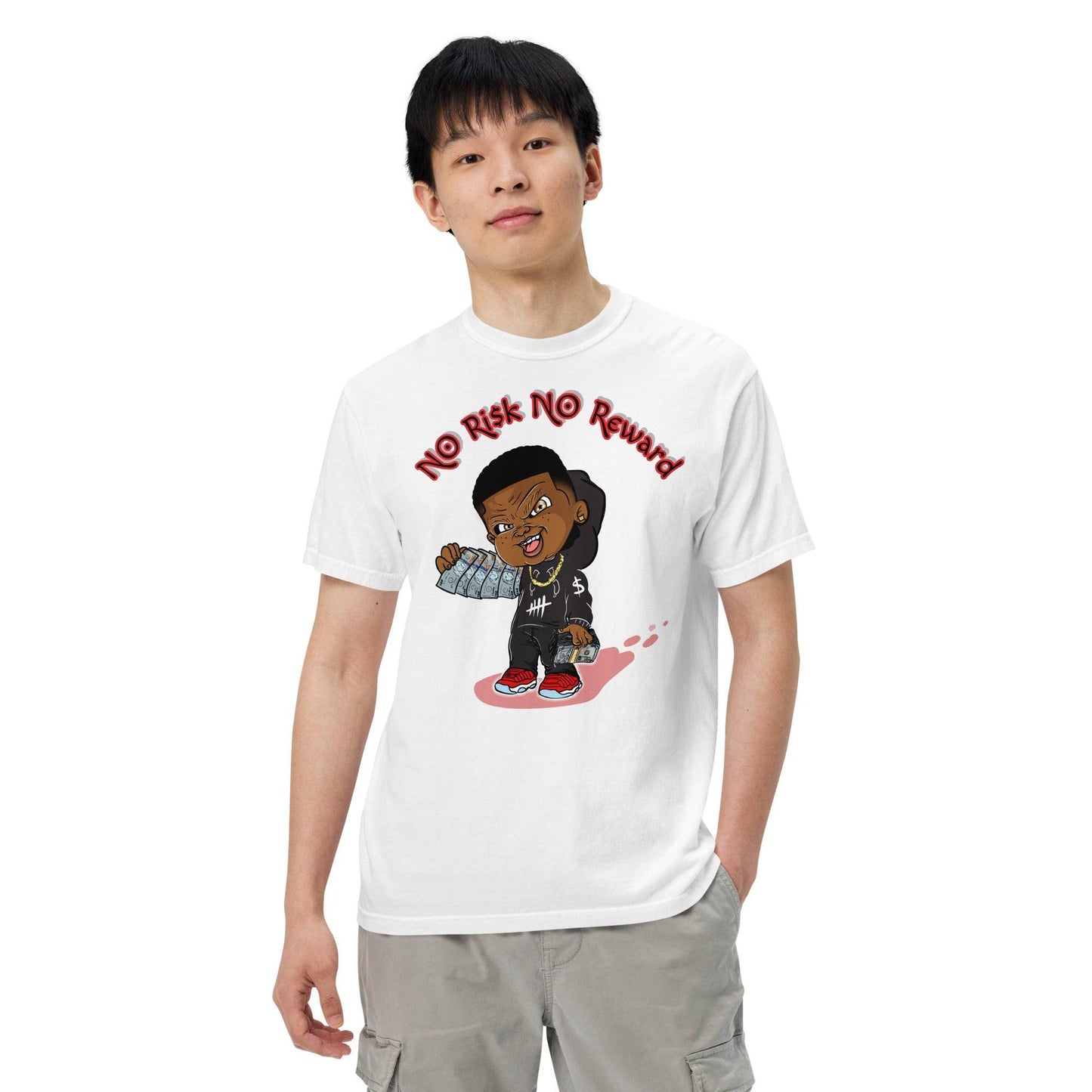 NO Ri$k NO Reward garment-dyed heavyweight t-shirt - Drivestar Clothing