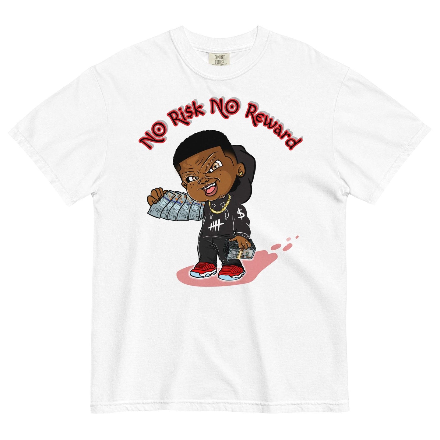 NO Ri$k NO Reward garment-dyed heavyweight t-shirt - Drivestar Clothing