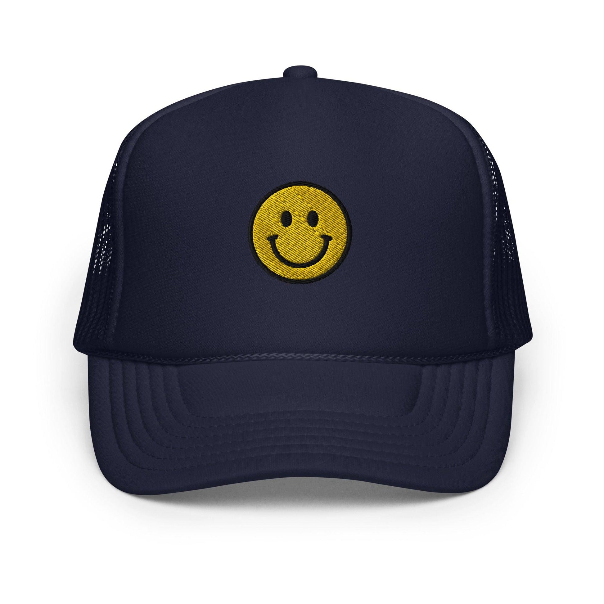 Smiley Face foam trucker hat - Drivestar Clothing