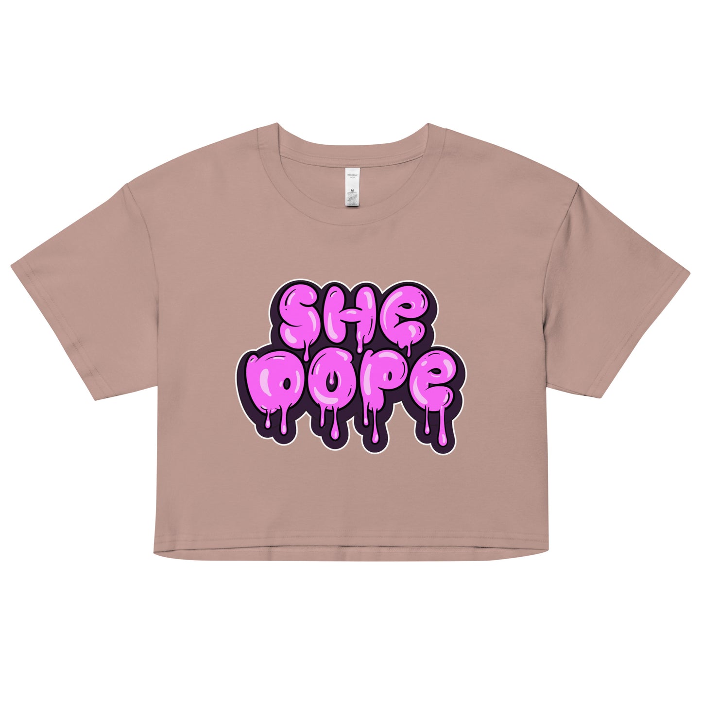"She Dope" women’s crop top