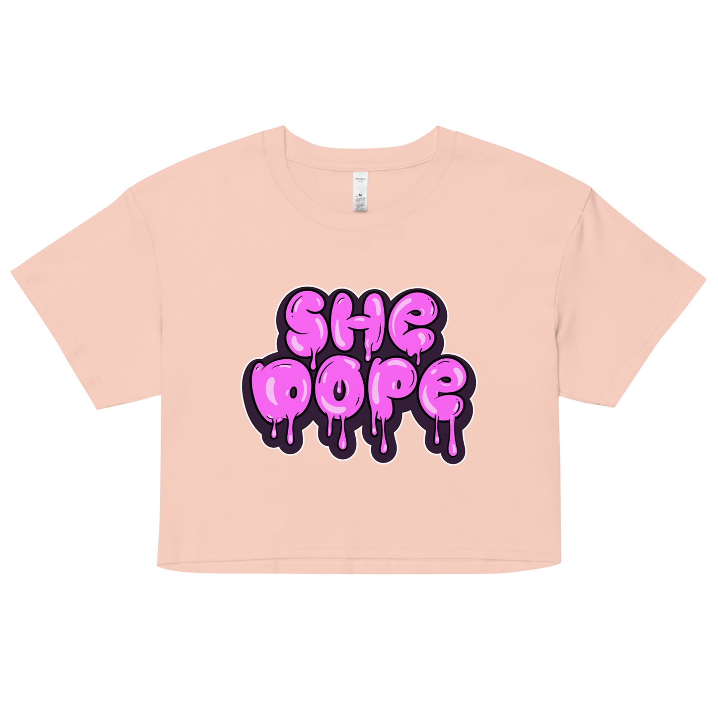 "She Dope" women’s crop top