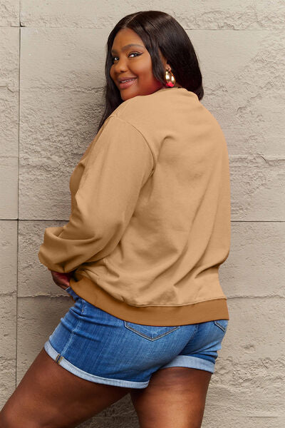 NEVER TOO COLD FOR ICED COFFEE Round Neck Sweatshirt