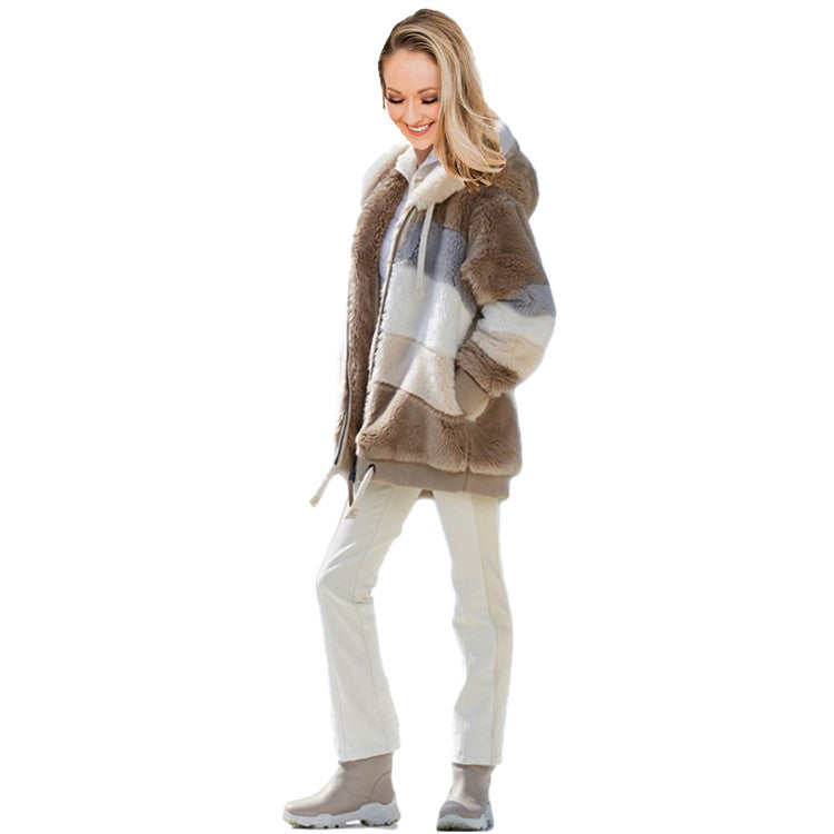 Women's Plush Multicolor Jacket