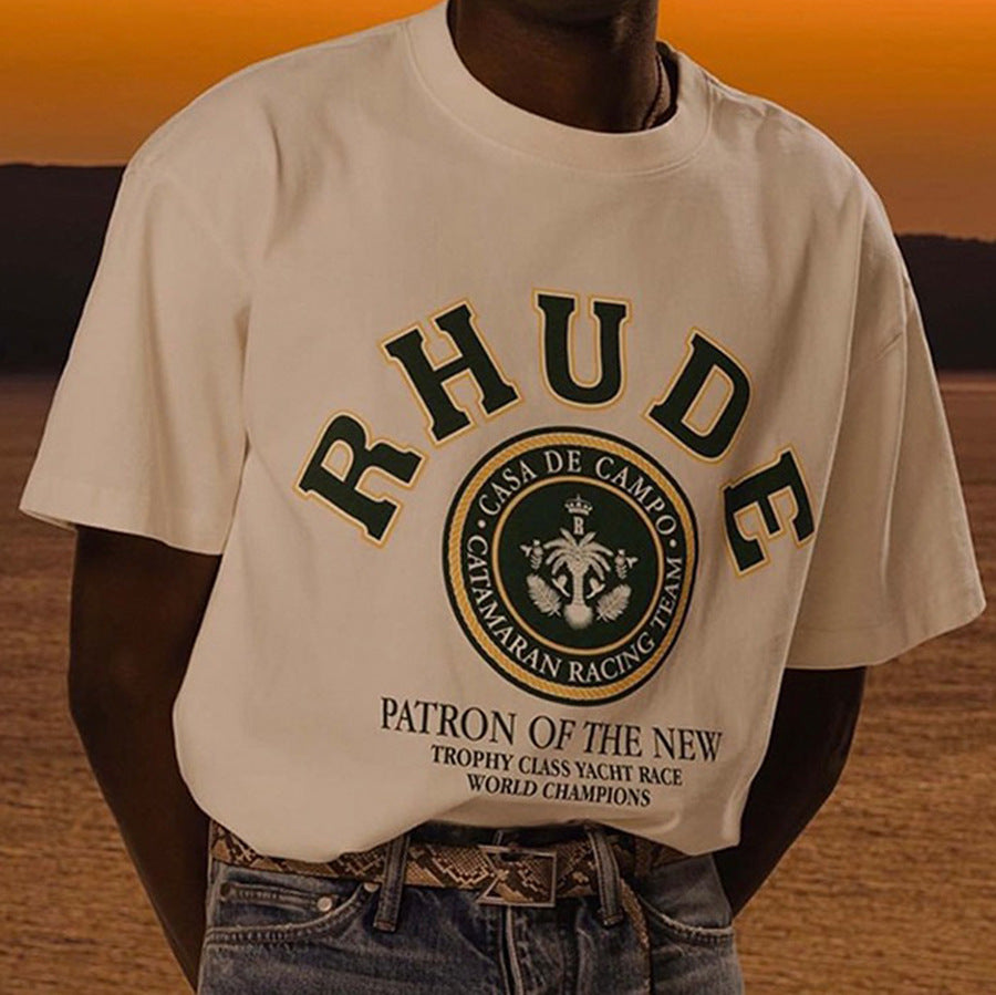 RHUDE Casual Short Sleeve T-shirt