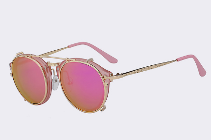 Vintage Flat Mirror Unisex Sunglasses