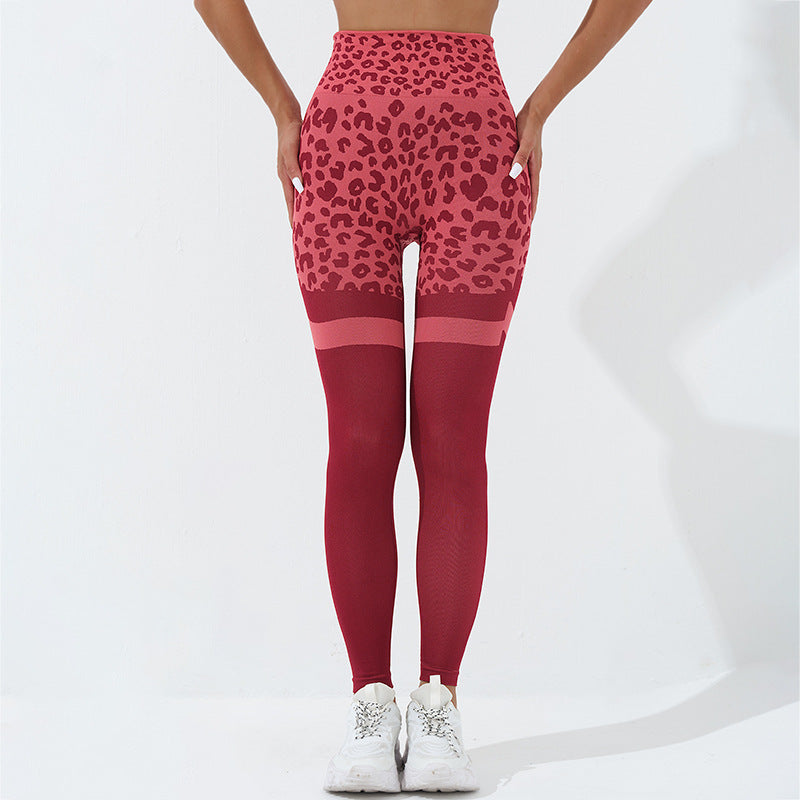 Women’s Leopard Print High Waist Seamless Leggings