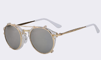 Vintage Flat Mirror Unisex Sunglasses