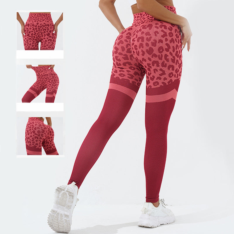 Women’s Leopard Print High Waist Seamless Leggings