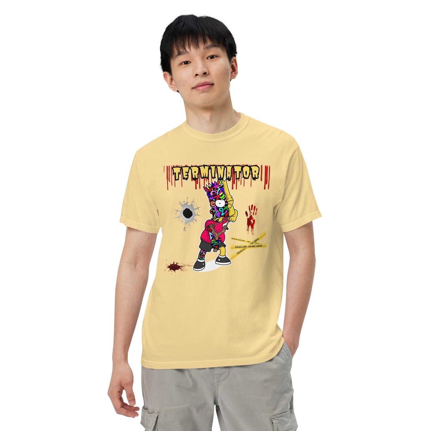 Bart Simpson garment-dyed heavyweight t-shirt - Drivestar Clothing