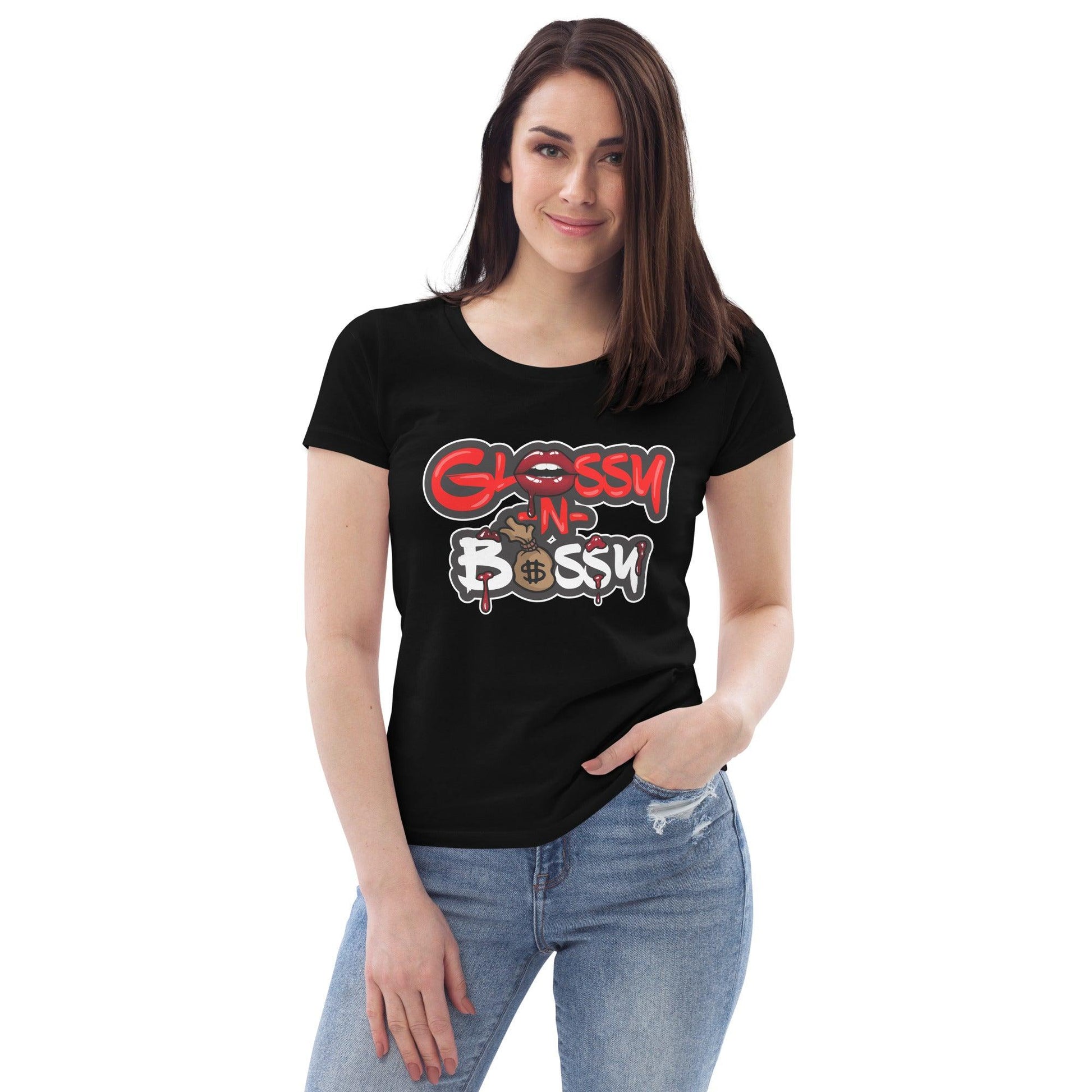 Glossy N Bossy women's fitted eco tee - Drivestar Clothing