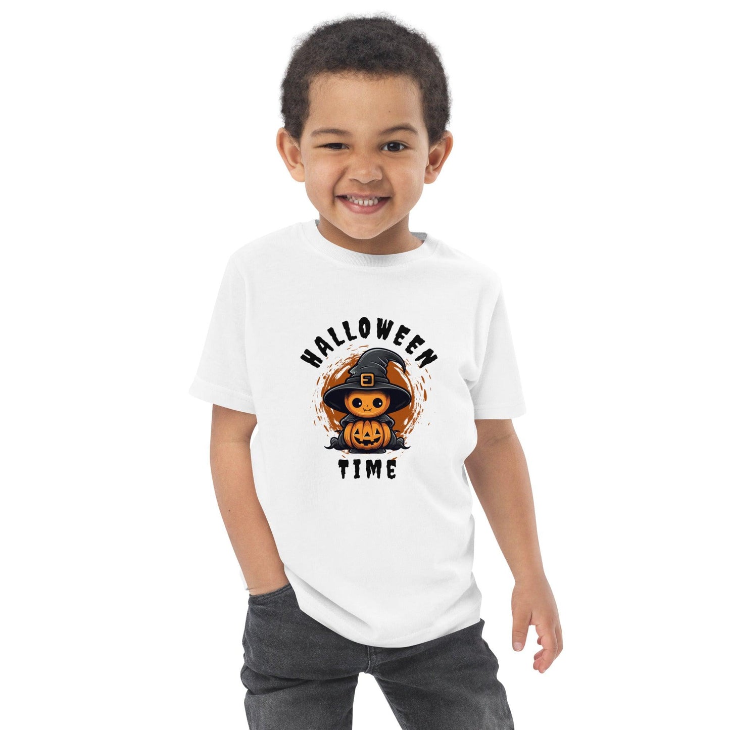 Halloween Time toddler jersey t-shirt - Drivestar Clothing