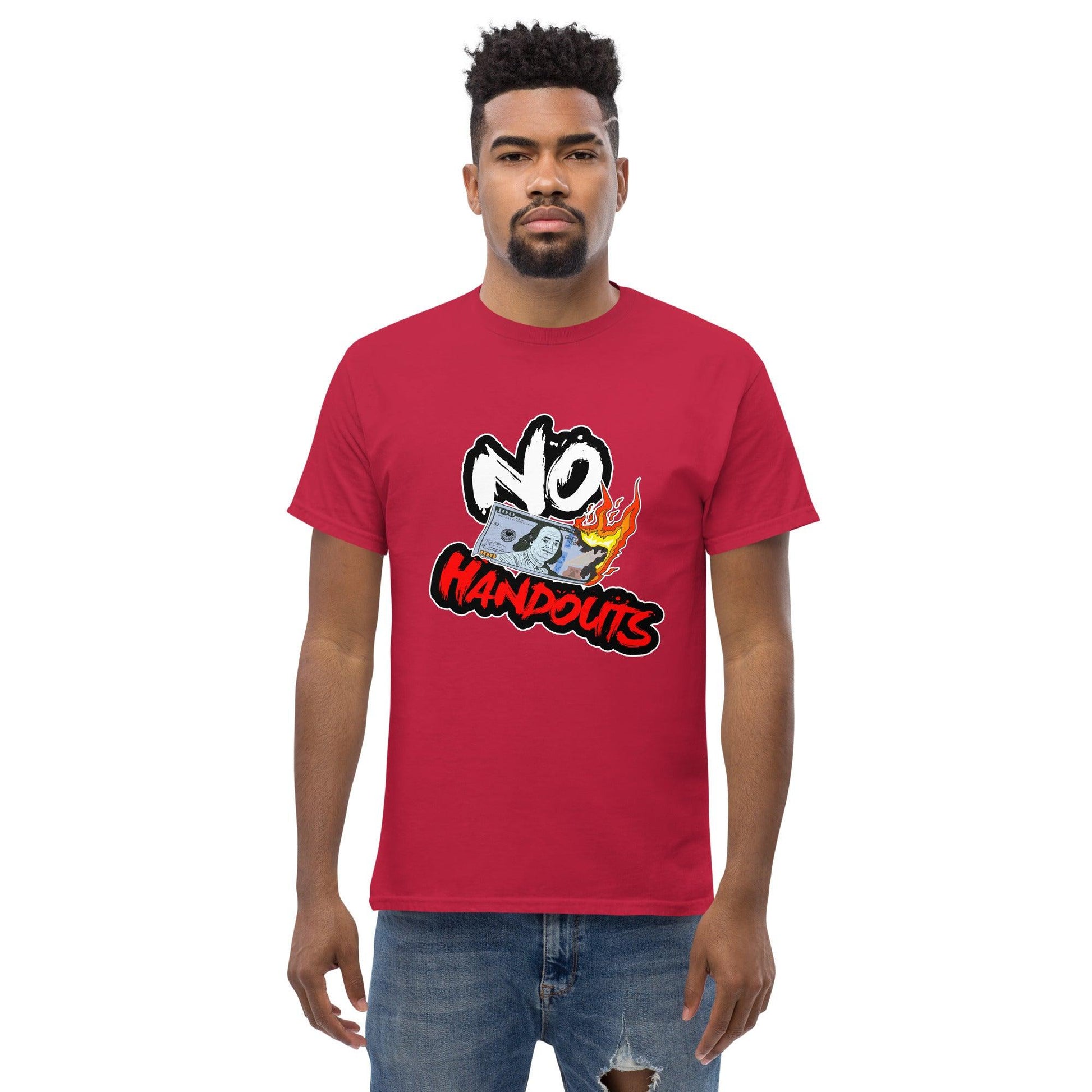 No Handouts men's classic tee - Drivestar Clothing