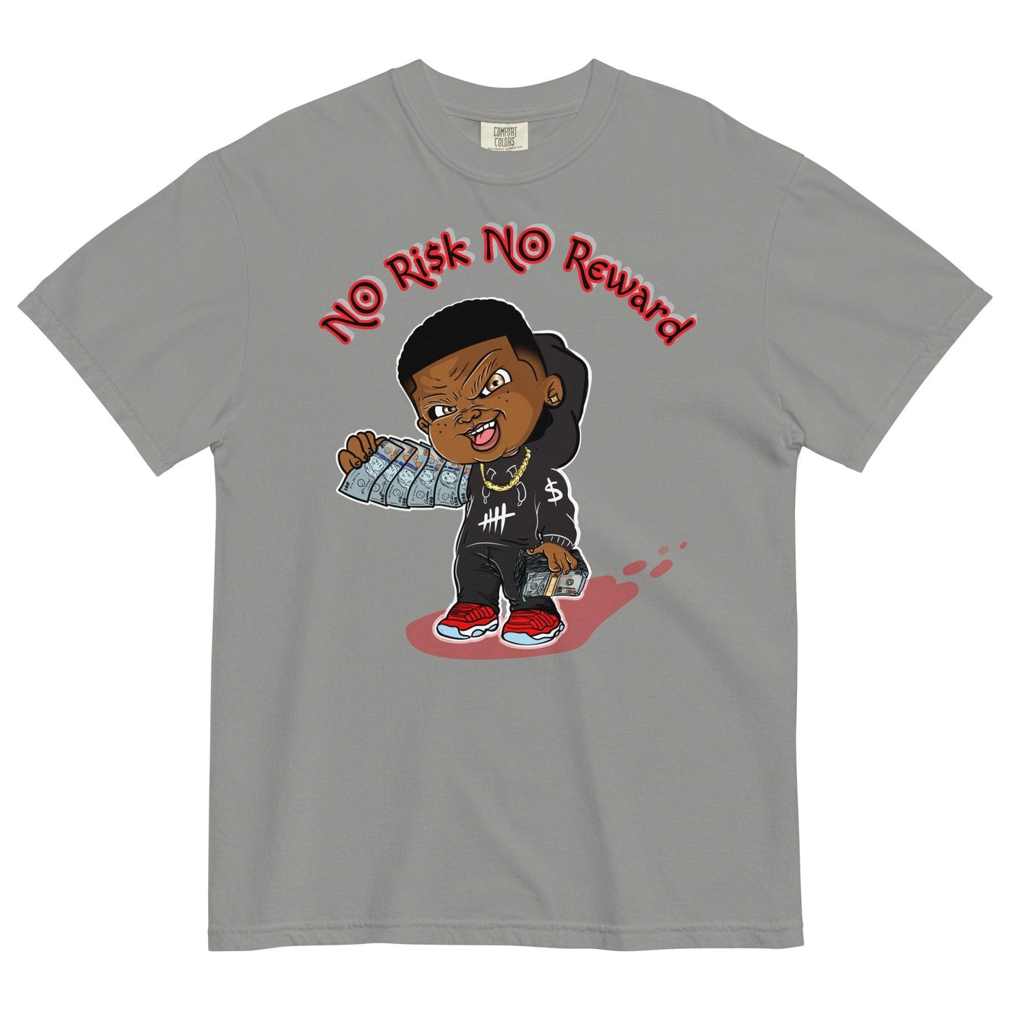 NO Ri$k NO Reward garment-dyed heavyweight t-shirt - Drivestar Clothing