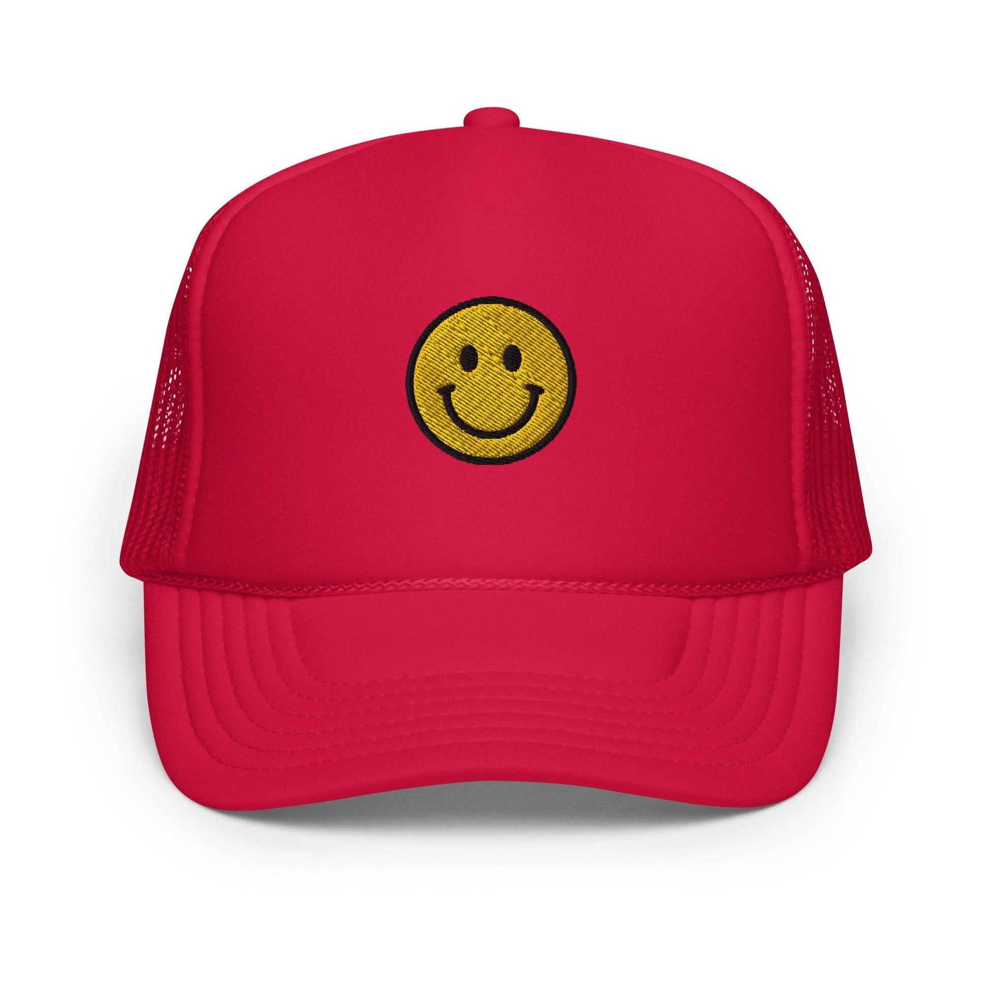 Smiley Face foam trucker hat - Drivestar Clothing