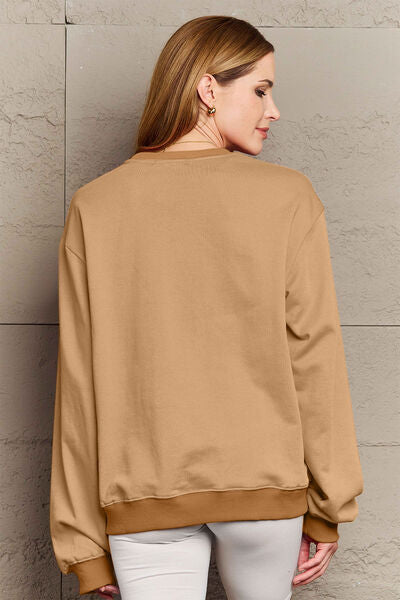 NEVER TOO COLD FOR ICED COFFEE Round Neck Sweatshirt